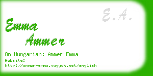 emma ammer business card